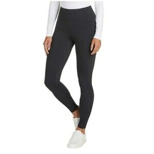 Matty M Women Active Soft Wide Band Live-in Legging Dark Charcoal Gray, Size M
